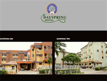 Tablet Screenshot of dayspringhotel.com